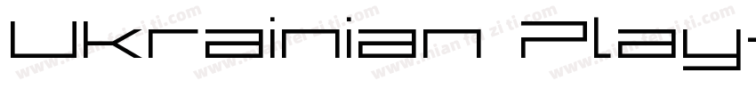 Ukrainian Play字体转换